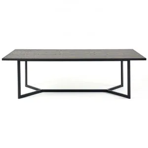 Byron Oak Timber & Metal Dining Table, 220cm, Black by M Co Living, a Dining Tables for sale on Style Sourcebook