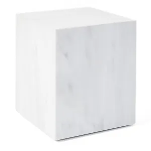 Comet Marble Side Table, Small, White by M Co Living, a Side Table for sale on Style Sourcebook