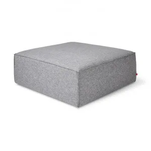 Mix Fabric Square Ottoman, Parliament Stone by Gus, a Ottomans for sale on Style Sourcebook