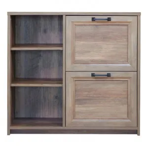 Erie Farmhouse 2 Drawer Filing Cabinet, Rustic Oak by Modish, a Filing Cabinets for sale on Style Sourcebook