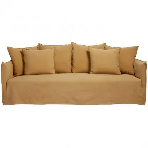 Como Linen Sofa Wheat - 3 Seater by James Lane, a Sofas for sale on Style Sourcebook