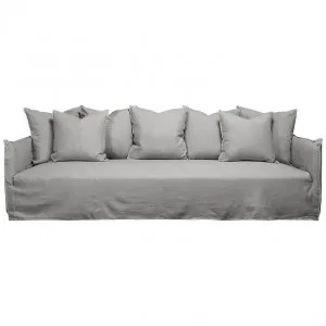 Como Linen Sofa Stone - 3.5 Seater by James Lane, a Sofas for sale on Style Sourcebook