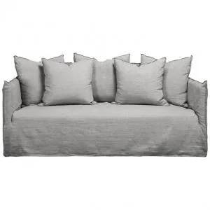 Como Linen Sofa Stone - 2.5 Seater by James Lane, a Sofas for sale on Style Sourcebook