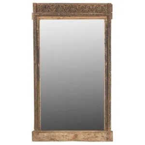 Jeflio Carved Teak Timber Frame Wall Mirror, 160cm by Florabelle, a Mirrors for sale on Style Sourcebook