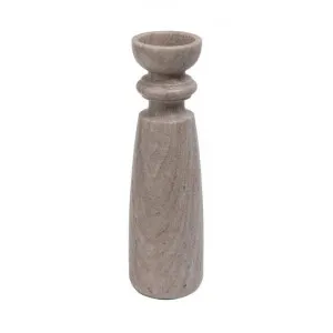 Santiago Marble Candlestick, Large, Brown by Florabelle, a Candle Holders for sale on Style Sourcebook