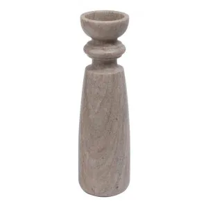 Santiago Marble Candlestick, Extra Large, Brown by Florabelle, a Candle Holders for sale on Style Sourcebook