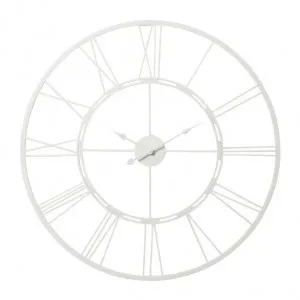 Kingston Wall Clock White - 101cm x 5cm by James Lane, a Clocks for sale on Style Sourcebook