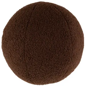 Chocolate Boucle Ball Cushion by Urban Road, a Cushions, Decorative Pillows for sale on Style Sourcebook