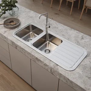 Phoenix 1000 Series Double Bowl Sink 1180 x 500mm by PHOENIX, a Kitchen Sinks for sale on Style Sourcebook