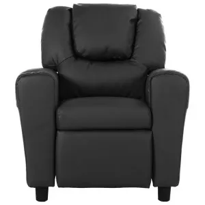 Ionian Faux Leather Kids Recliner Armchair, Black by New Oriental, a Kids Chairs & Tables for sale on Style Sourcebook
