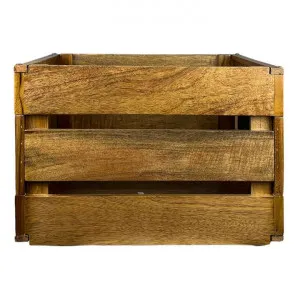 Bilpin Mango Wood Crate with Blackboard Label, Small by Chateau Legende, a Decorative Boxes for sale on Style Sourcebook