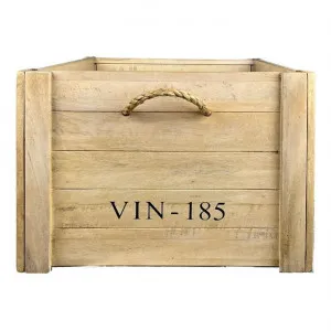 Maslin Mango Wood Wine Crate, Large by Chateau Legende, a Decorative Boxes for sale on Style Sourcebook