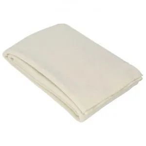 Lancaster Wool Throw, 230x130cm, Cream by Florabelle, a Throws for sale on Style Sourcebook