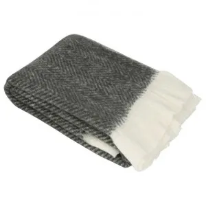 Galen Blended Wool Throw, 170x130cm by Florabelle, a Throws for sale on Style Sourcebook