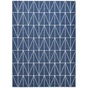 Osilo No.20412 Indoor / Outdoor Rug, 290x200cm, Navy / White by Austex International, a Outdoor Rugs for sale on Style Sourcebook
