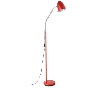 Lara Metal Adjustable Floor Lamp, Red by Eglo, a Floor Lamps for sale on Style Sourcebook