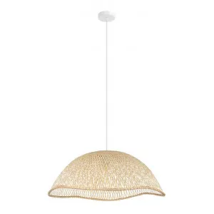 Sambucona Rattan Pendant Light, Wide by Eglo, a Pendant Lighting for sale on Style Sourcebook