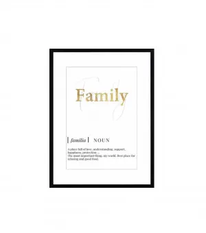 Family Wall Art Canvas 60cm x 45cm by Luxe Mirrors, a Artwork & Wall Decor for sale on Style Sourcebook