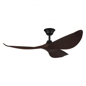 Cabarita Indoor / Outdoor DC Ceiling Fan with Remote, 125cm/50", Black / Dark Walnut by Eglo, a Ceiling Fans for sale on Style Sourcebook
