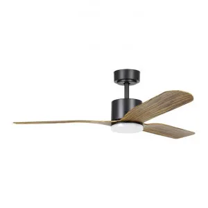 Iluka Indoor / Outdoor DC Ceiling Fan with CCT LED Light & Remote, 132cm/52", Black / Rustic Brown by Eglo, a Ceiling Fans for sale on Style Sourcebook