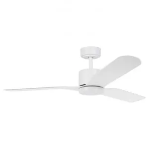 Iluka Indoor / Outdoor DC Ceiling Fan with CCT LED Light & Remote, 132cm/52", White by Eglo, a Ceiling Fans for sale on Style Sourcebook