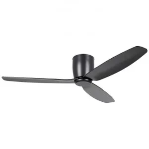 Seacliff Indoor / Outdoor DC Hugger Ceiling Fan with Remote, 132cm/52", Black by Eglo, a Ceiling Fans for sale on Style Sourcebook
