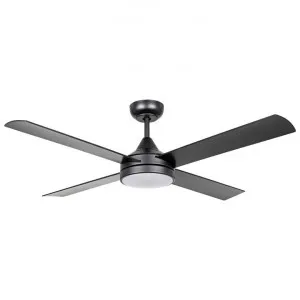 Stradbroke Indoor / Outdoor DC Ceiling Fan with CCT LED Light & Remote, 122cm/48", Black by Eglo, a Ceiling Fans for sale on Style Sourcebook