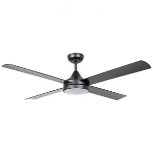 Stradbroke Indoor / Outdoor DC Ceiling Fan with CCT LED Light & Remote, 132cm/52", Black by Eglo, a Ceiling Fans for sale on Style Sourcebook