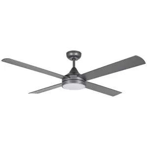 Stradbroke Indoor / Outdoor DC Ceiling Fan with CCT LED Light & Remote, 132cm/52", Titanium by Eglo, a Ceiling Fans for sale on Style Sourcebook