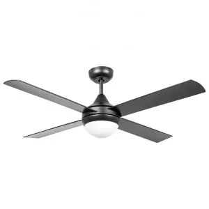 Stradbroke Indoor / Outdoor DC Ceiling Fan with Light & Remote, 122cm/48", Black by Eglo, a Ceiling Fans for sale on Style Sourcebook