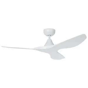 Surf DC Ceiling Fan with Remote, 132cm/52", White by Eglo, a Ceiling Fans for sale on Style Sourcebook