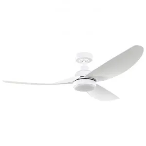 Torquay Indoor / Outdoor DC Ceiling Fan with CCT LED Light & Remote, 142cm/56", White by Eglo, a Ceiling Fans for sale on Style Sourcebook
