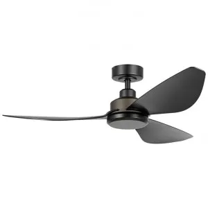 Torquay Indoor / Outdoor DC Ceiling Fan with Remote, 122cm/48", Black by Eglo, a Ceiling Fans for sale on Style Sourcebook