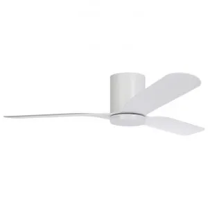 Iluka Indoor / Outdoor DC Hugger Ceiling Fan with CCT LED Light & Remote, 132cm/52", White by Eglo, a Ceiling Fans for sale on Style Sourcebook