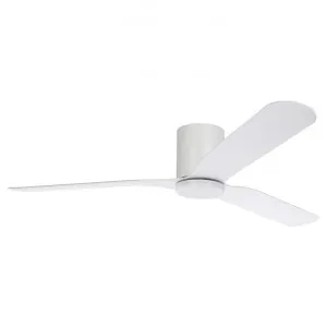 Iluka Indoor / Outdoor DC Hugger Ceiling Fan with CCT LED Light & Remote, 150cm/60", White by Eglo, a Ceiling Fans for sale on Style Sourcebook