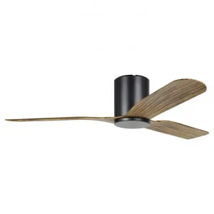 Iluka Indoor / Outdoor DC Hugger Ceiling Fan with Remote, 132cm/52", Black / Rustic Brown by Eglo, a Ceiling Fans for sale on Style Sourcebook