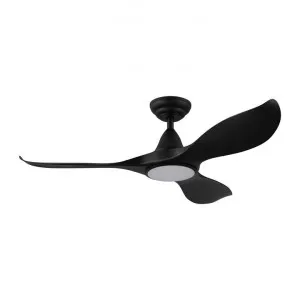 Noosa Indoor / Outdoor DC Ceiling Fan with CCT LED Light & Remote, 116cm/46", Black by Eglo, a Ceiling Fans for sale on Style Sourcebook