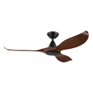 Noosa Indoor / Outdoor DC Ceiling Fan with Remote, 132cm/52", Black / Dark Walnut by Eglo, a Ceiling Fans for sale on Style Sourcebook