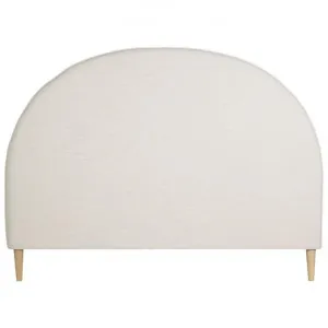 Nook Cupola Blended Linen Fabric Bed Headboard, King, Beige by Canvas Sasson, a Bed Heads for sale on Style Sourcebook