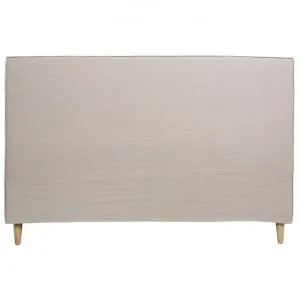 Vault Blended Linen Fabric Bed Headboard, Queen, Beige by Canvas Sasson, a Bed Heads for sale on Style Sourcebook