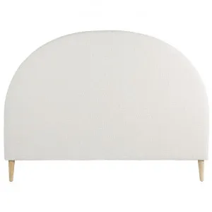 Nook Cupola Boucle Fabric Bed Headboard, Queen, Off White by Canvas Sasson, a Bed Heads for sale on Style Sourcebook