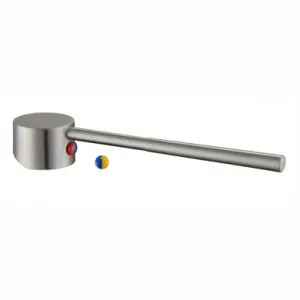 Care Handle Straight Extended Suits 35mm | Made From Zinc In Brushed Nickel By Raymor by Raymor, a Bathroom Taps & Mixers for sale on Style Sourcebook