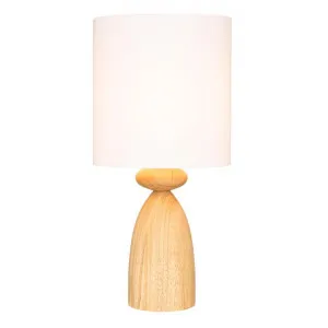 Fynn Wood Base Table Lamp by Mercator, a Table & Bedside Lamps for sale on Style Sourcebook