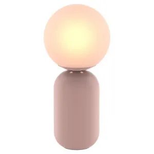 Luciano Metal & Glass Table Lamp, Pink by Mercator, a Table & Bedside Lamps for sale on Style Sourcebook