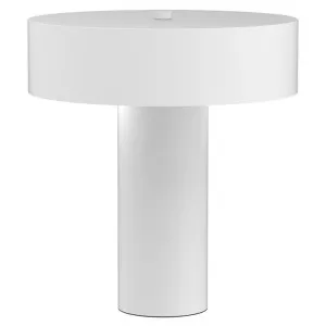 Nuri Metal Table Lamp, White by Mercator, a Table & Bedside Lamps for sale on Style Sourcebook