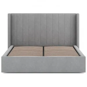 Kingsdale III Fabric Platform Bed, Queen, Flint Grey by Conception Living, a Beds & Bed Frames for sale on Style Sourcebook