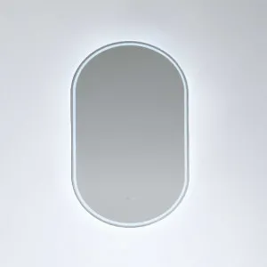 Gatsby Pill Shaped LED Mirror - 8 colour options - 100cm x 60cm Frameless by Luxe Mirrors, a Illuminated Mirrors for sale on Style Sourcebook