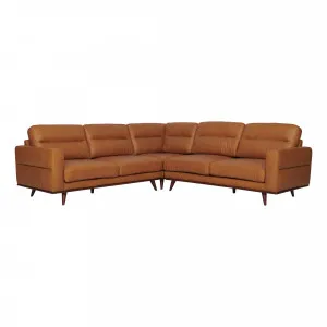 Astrid Modular Sofa in Leather Russet / Brown Leg by OzDesignFurniture, a Sofas for sale on Style Sourcebook