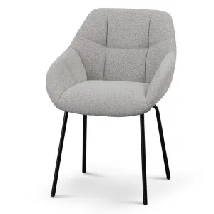 Set of 2 - Danilo Fabric Dining Chair - Spec Grey by Interior Secrets - AfterPay Available by Interior Secrets, a Dining Chairs for sale on Style Sourcebook