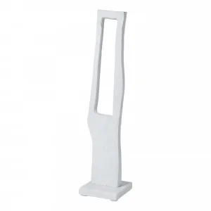Abstract Rectangle Sculpture 10 x 46cm in White by OzDesignFurniture, a Statues & Ornaments for sale on Style Sourcebook